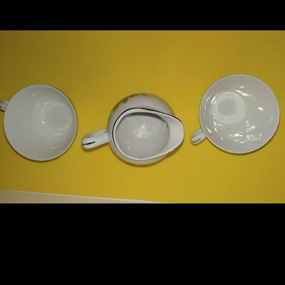 Vtg Porcelain Small Roses Tea Set - Picture 12 of 12